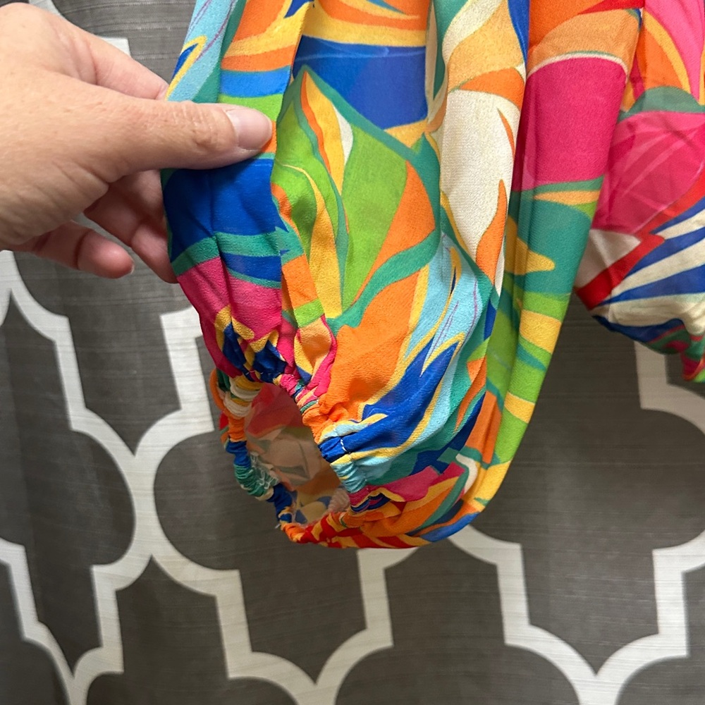 Flying Tomato Multicolor Off-Shoulder Blouse - Picture 4 of 4